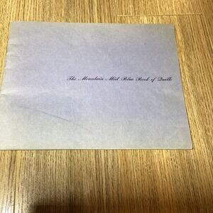 Vintage Mountain Mist Blue Book of Quilts Stearns & Foster Pattern Guide Booklet